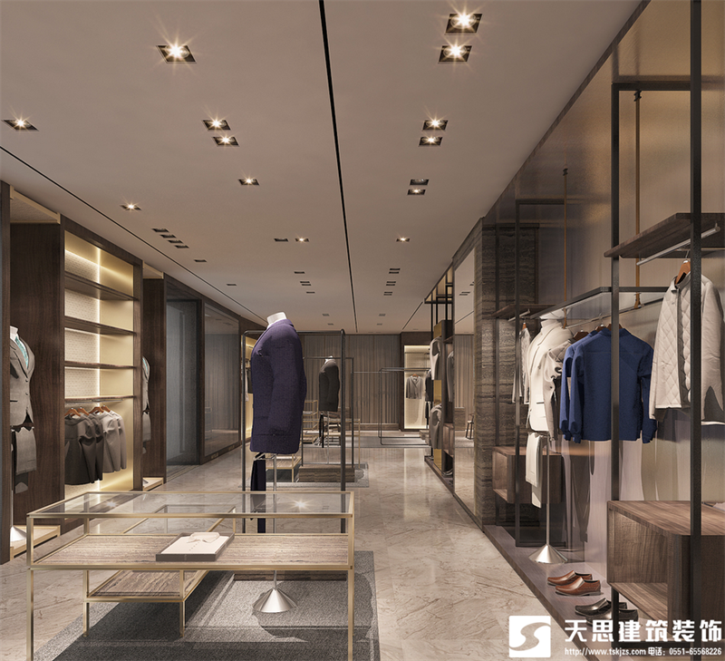 男裝店裝修設(shè)計(jì)風(fēng)格，男裝店裝修，男裝店設(shè)計(jì)